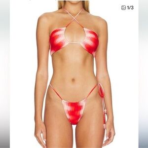 NWT Devon Windsor Louisa Bikini in raspberry rose size M